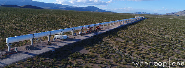 Hyperloop One's DevLoop Test Track in Nevada