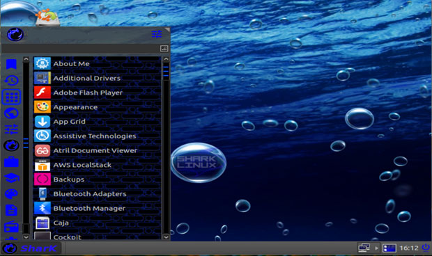 SharkLinux OS MATEdesktop