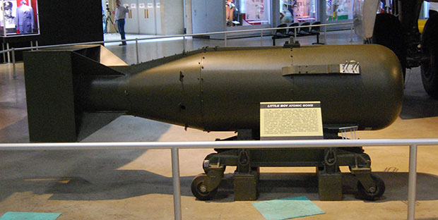 replica of the Little Boy atomic bomb