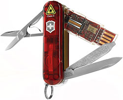A Swiss Army Knife with a Secure Pro USB stick