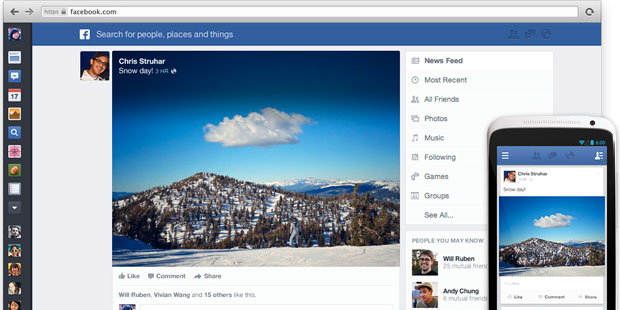 Facebook's Redesigned News Feed