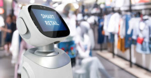 robot shopper in a smart retail store